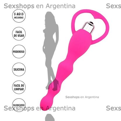 Aquila Dilatador anal rosa con aro extractor